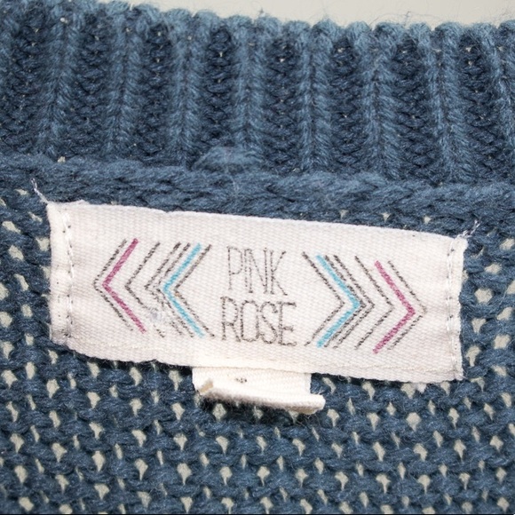 Dusty Blue Knit Sweater - Picture 4 of 4